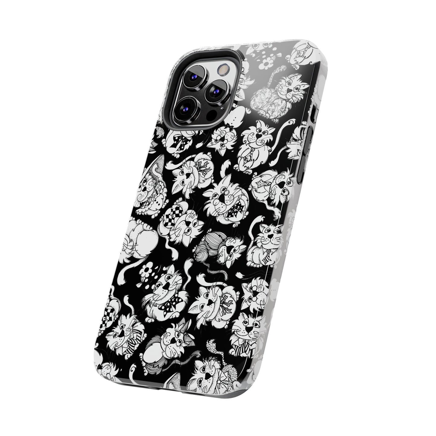 So Kitties Tossed Black Phone Case