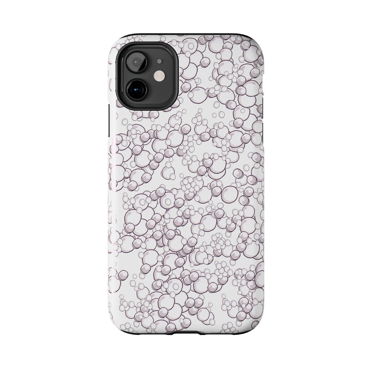 Bubble Dots White Phone Case