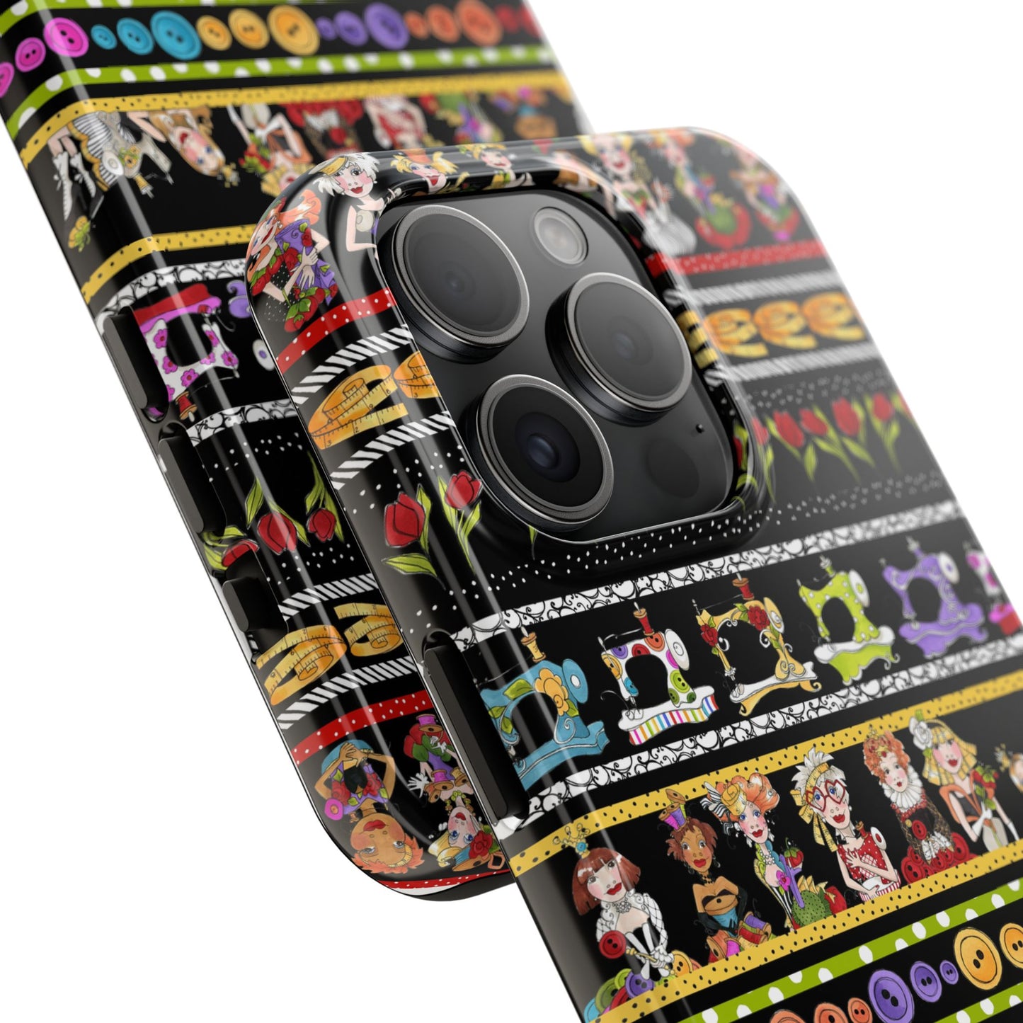 Curious Border Black Phone Case