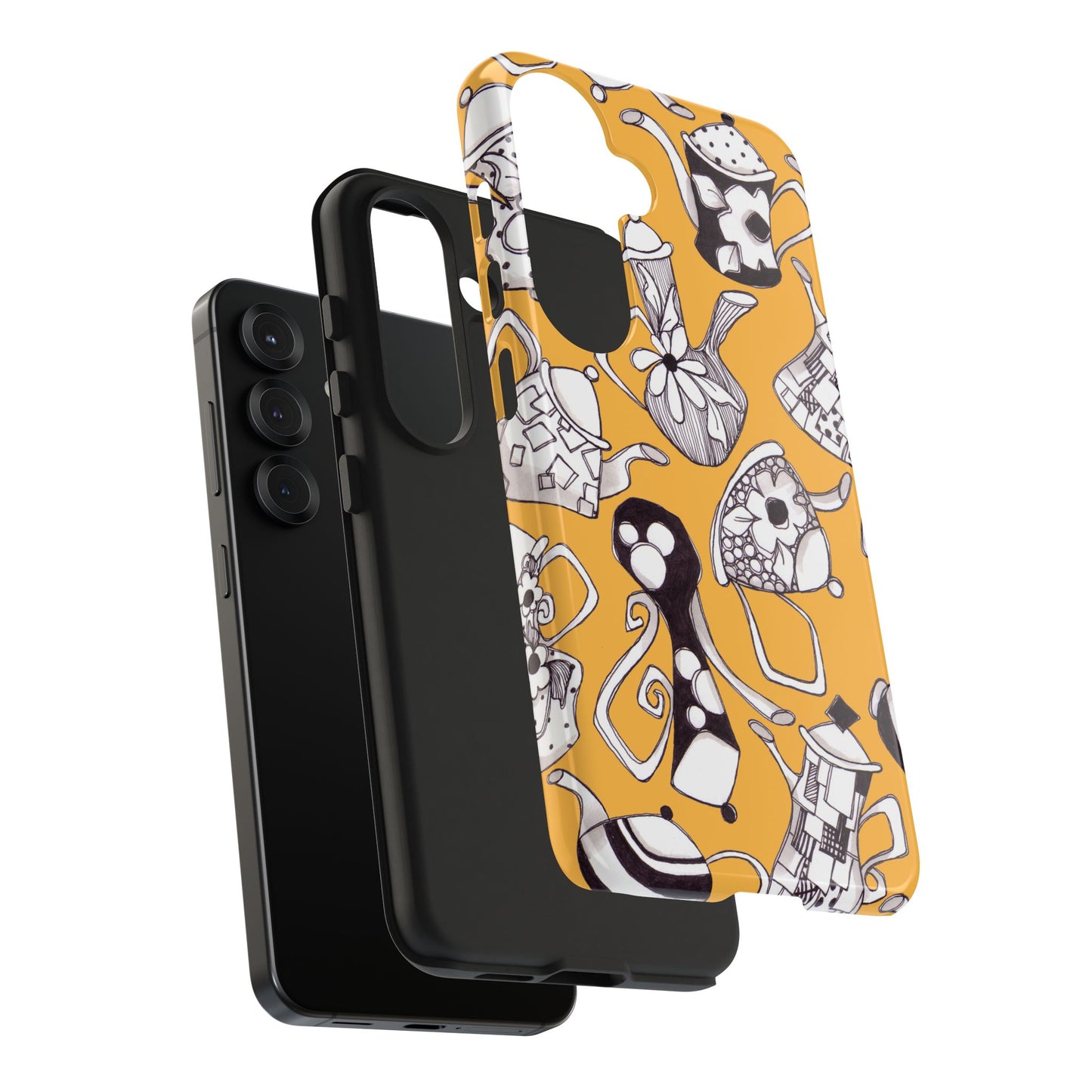 Fancy Pots Yellow Phone Case