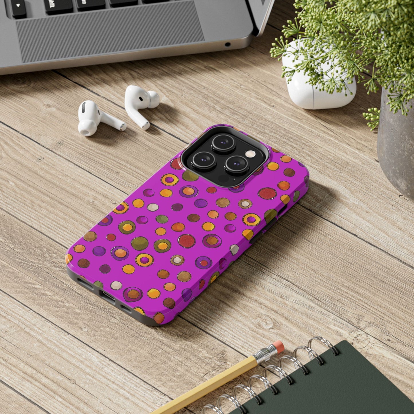 Double Dot Fuchsia Phone Case