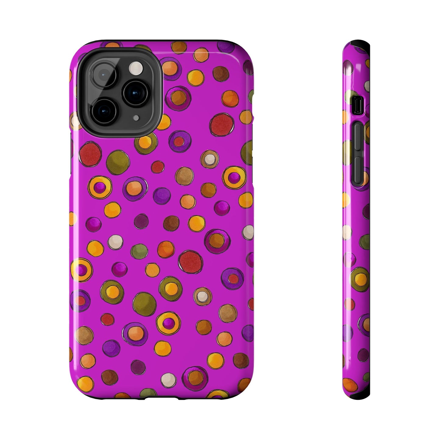 Double Dot Fuchsia Phone Case