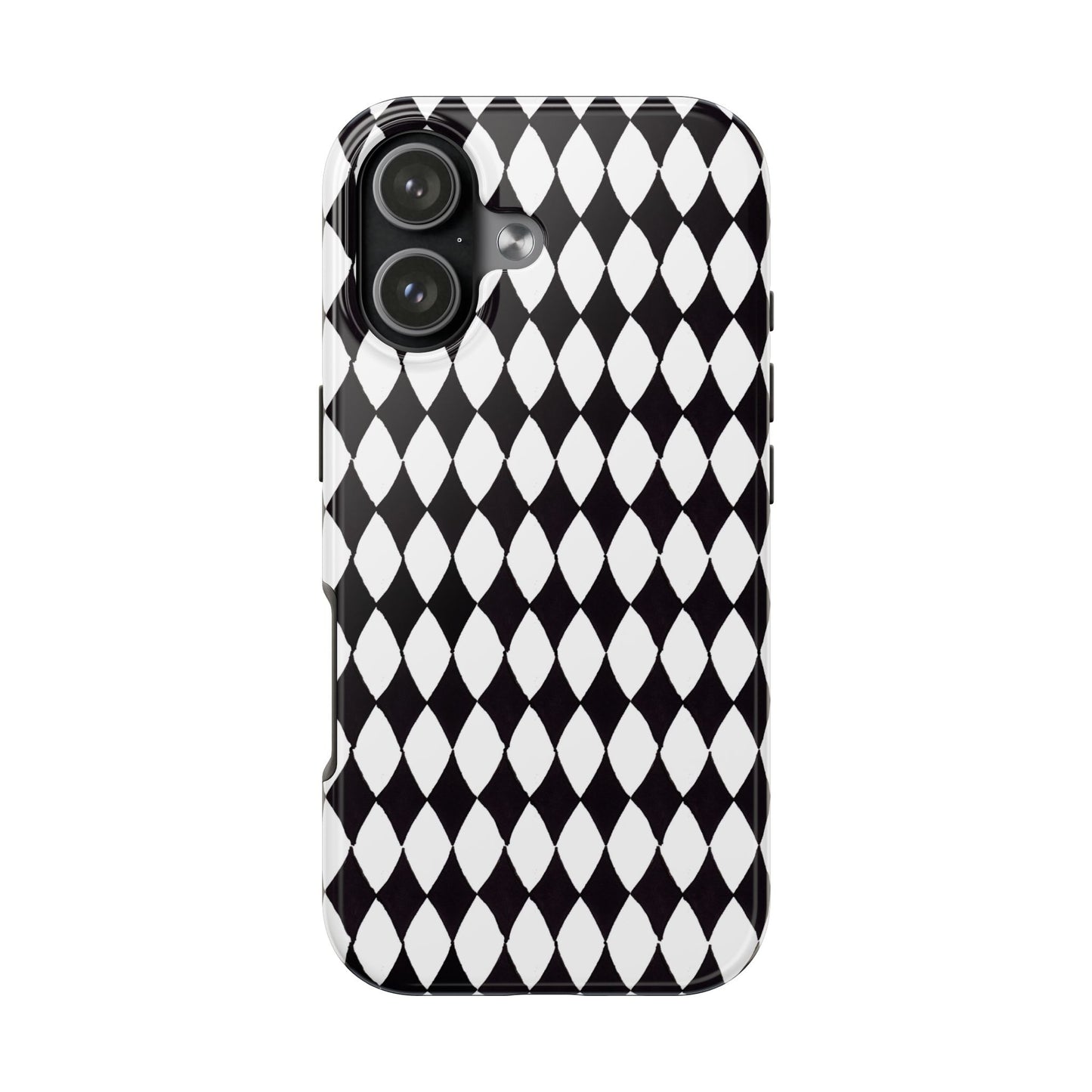 Diamond White / Black Phone Case