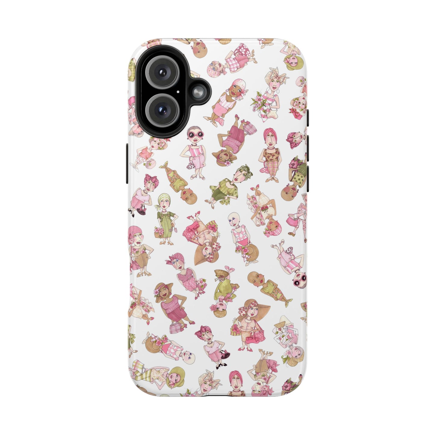 Tossed Ladies White Phone Case