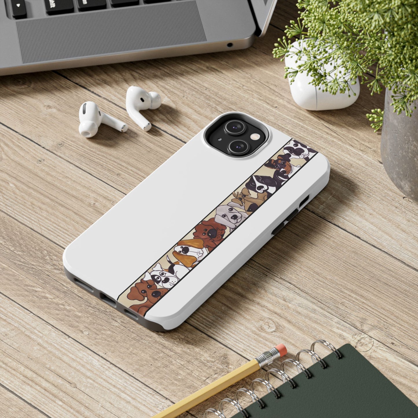 Doggie Delight Border Phone Case