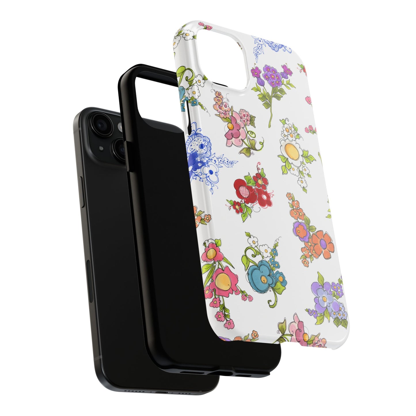 Mixed Bouquets White Phone Case
