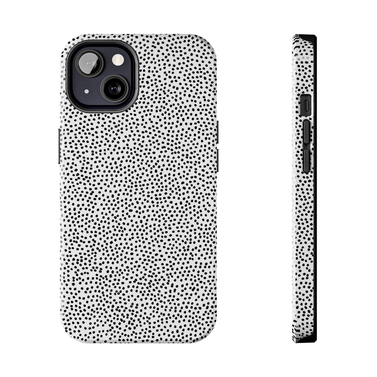 Baby Dots White / Black Phone Case
