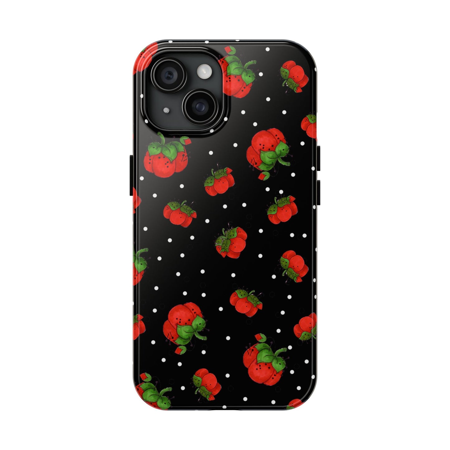 Pin Dots Black Phone Case
