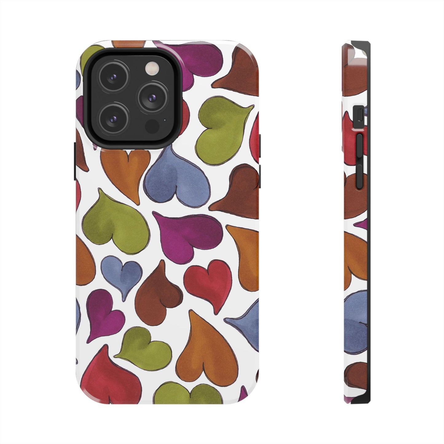 Big Hearted White Phone Case