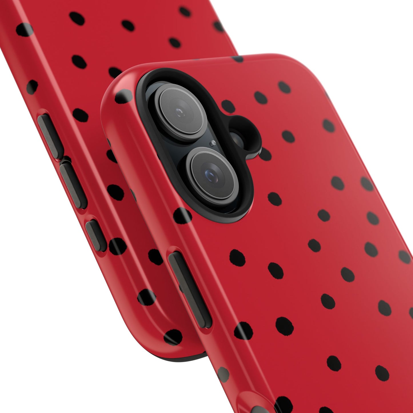 Dinky Dots Red / Black Phone Case