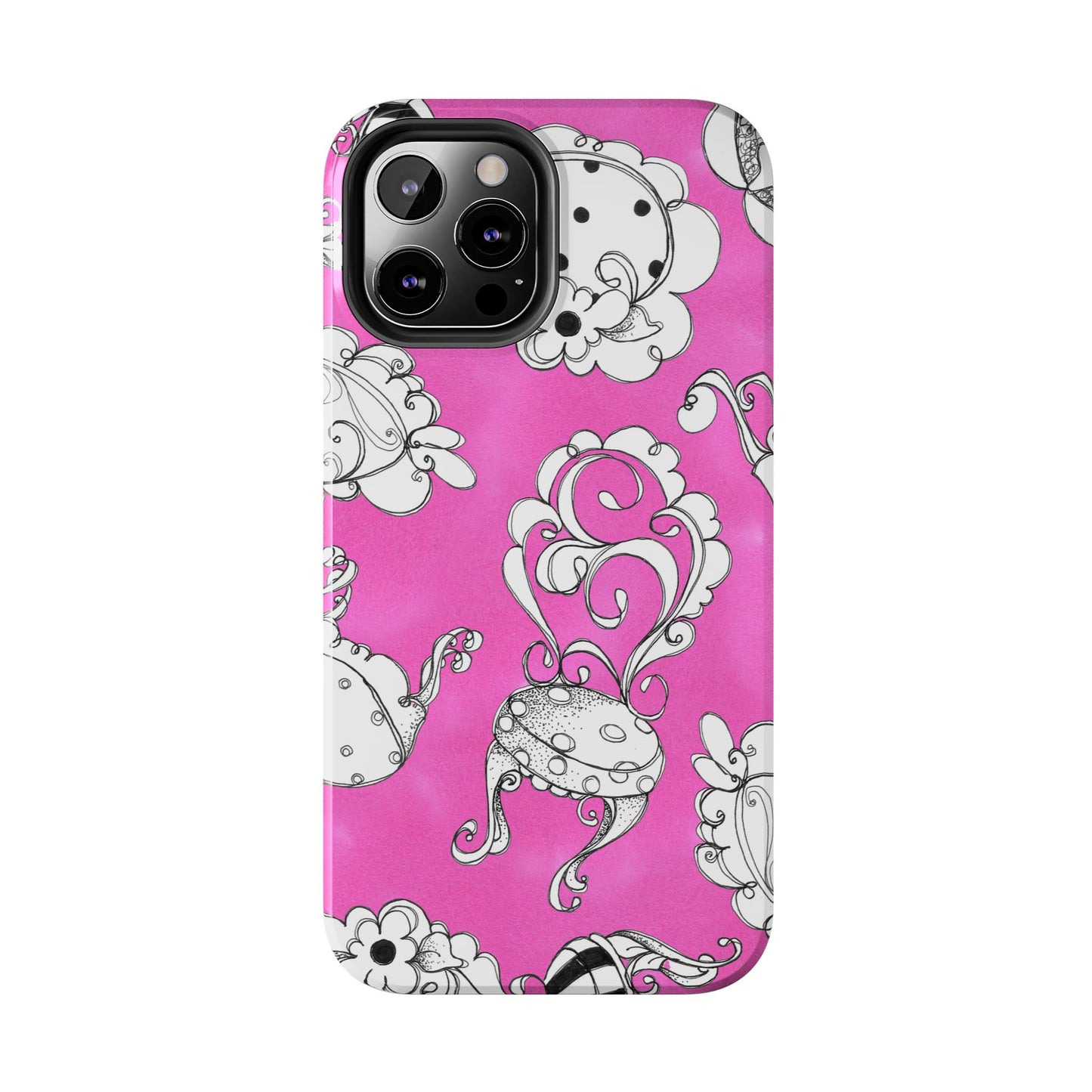 Bistro Chairs Pink Phone Case