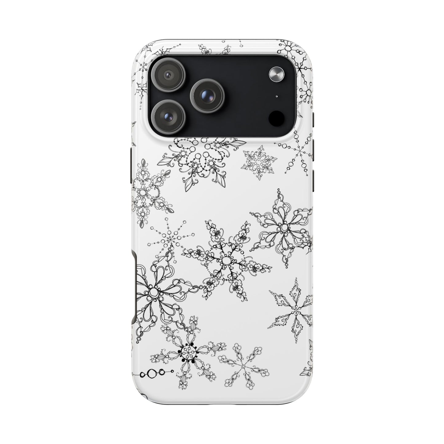 Random Flakes White Phone Case