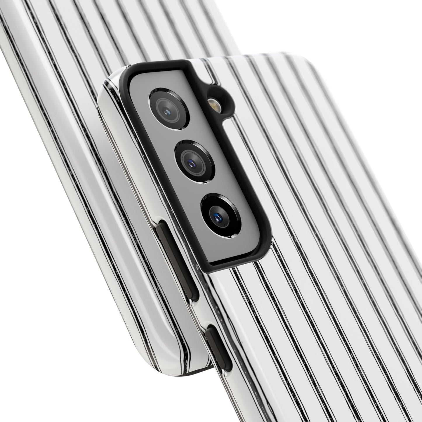Napkin Stripe White / Black Phone Case