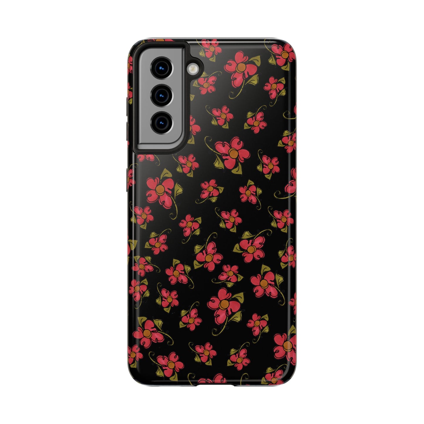 Daisy Caper Black Phone Case