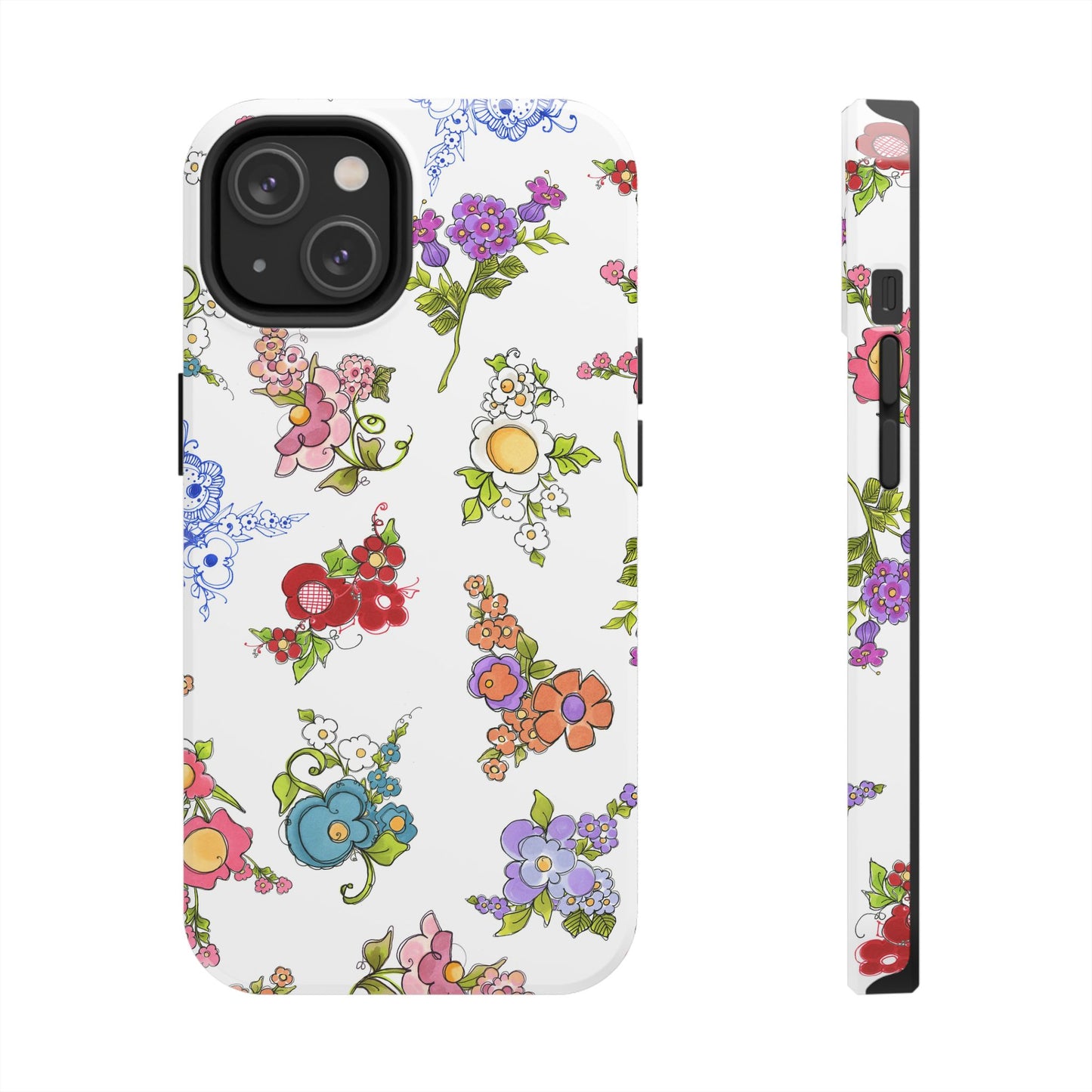 Mixed Bouquets White Phone Case