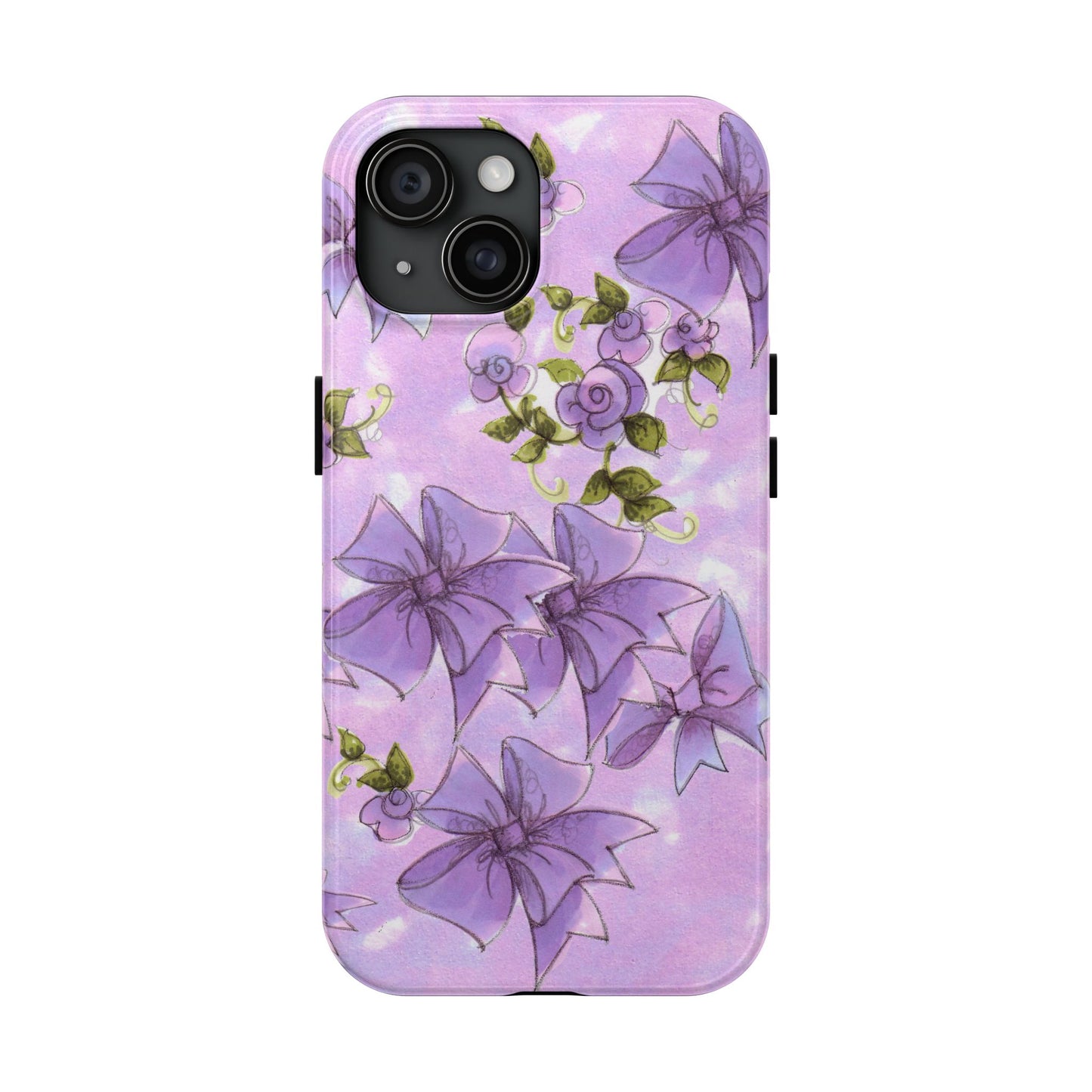 Bows & Flowers Purple Phone Case