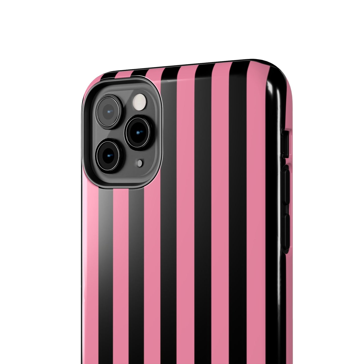 Vertical Stripe Pink / Black Phone Case