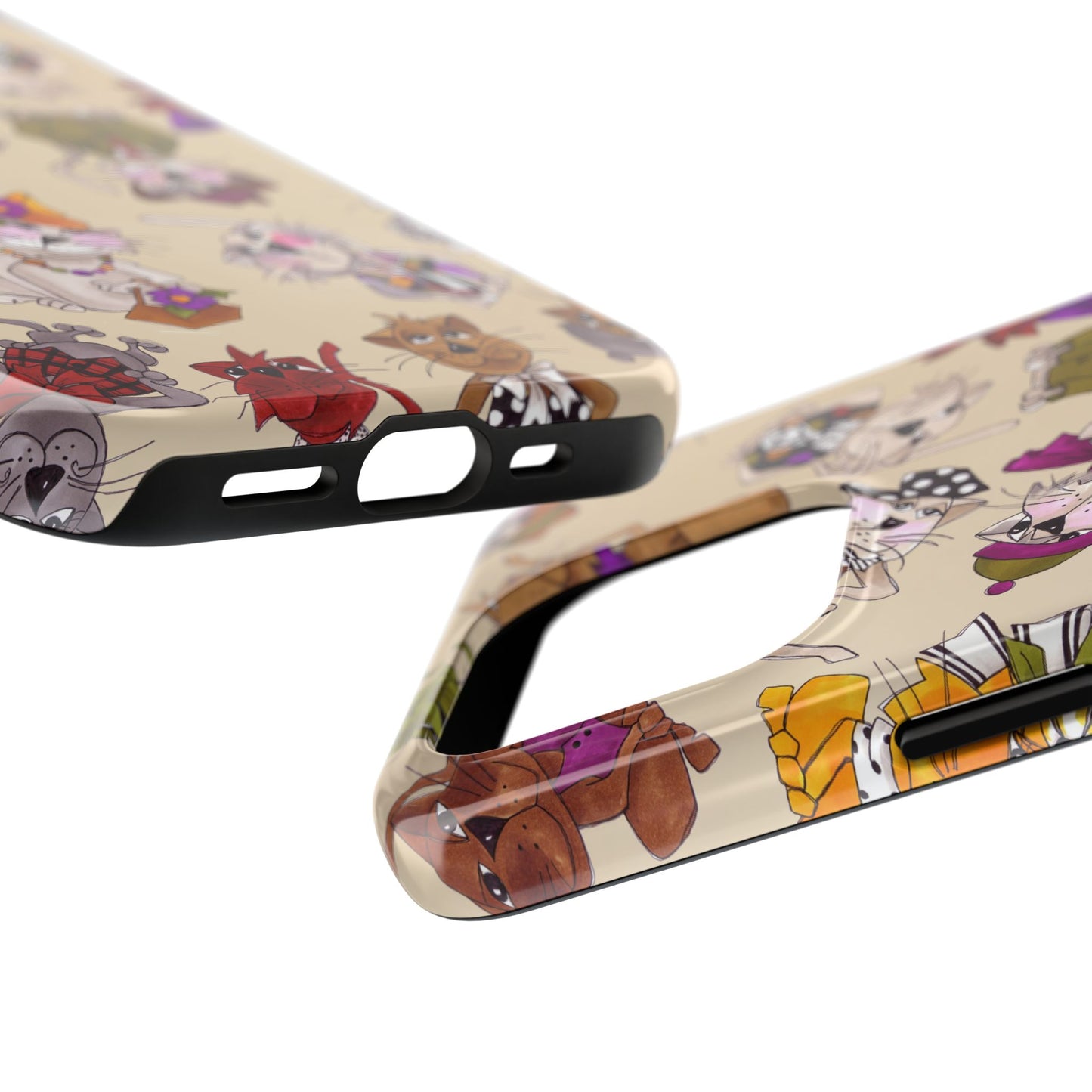Spice Cats Tossed Muslin Phone Case