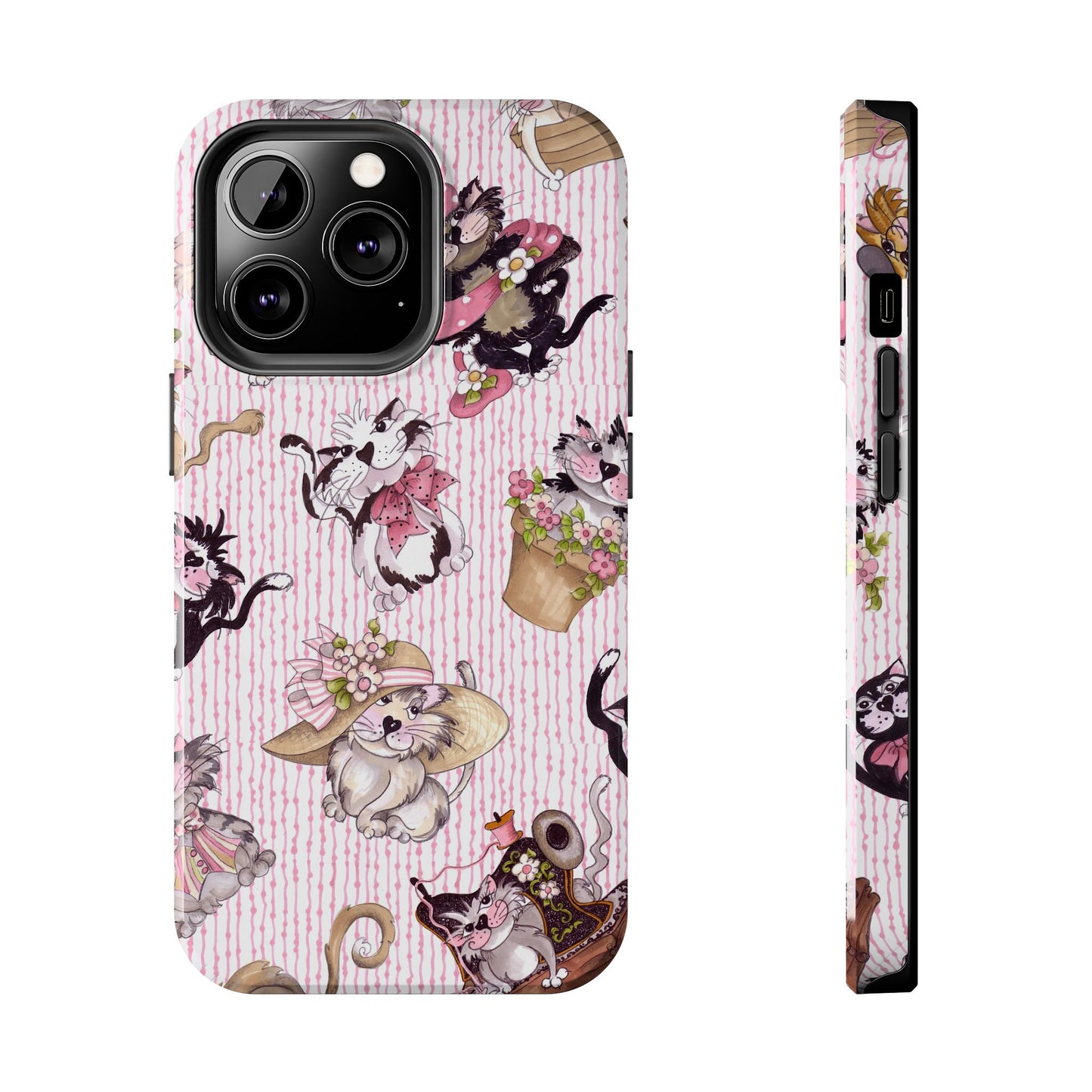 Fancy Cats Pink Phone Case