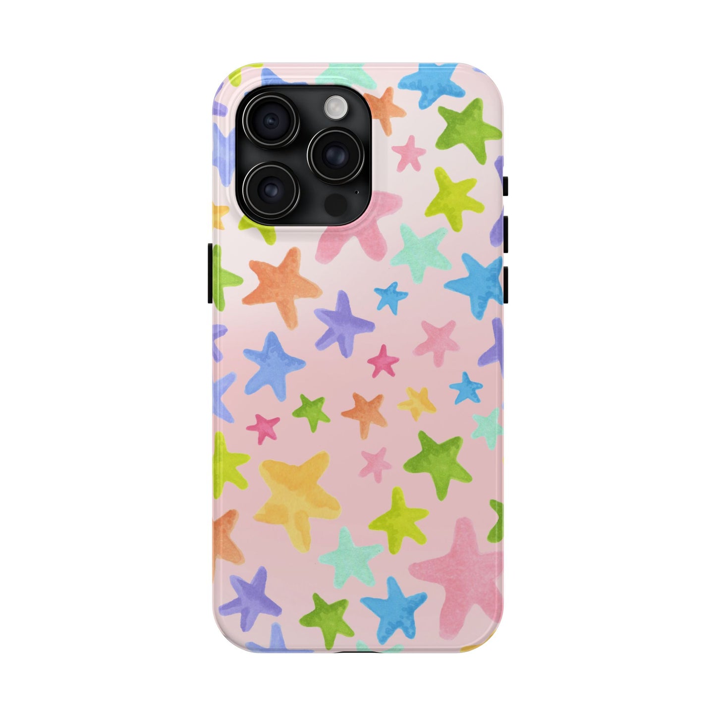 Happy Stars Pink Phone Case