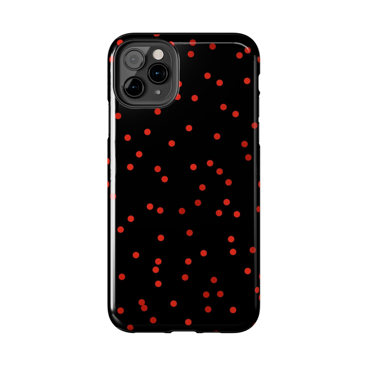 Space Dots Black / Red Phone Case
