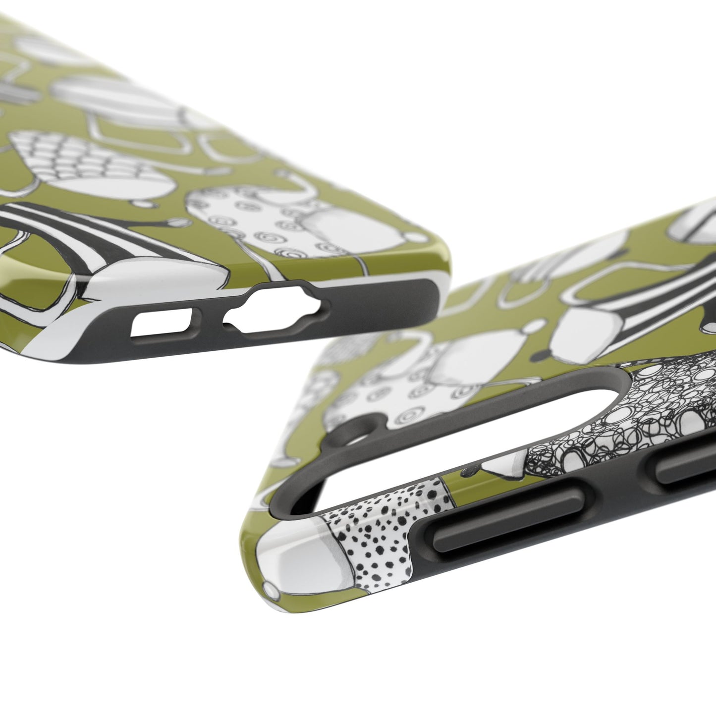 Coffee, Tea Anyone? Green Phone Case