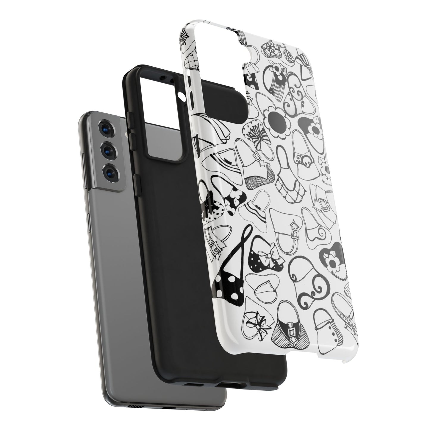 Handbags White / Black Phone Case