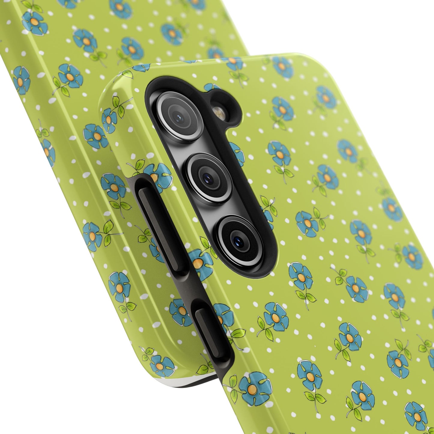 Daisy Dots Green Phone Case