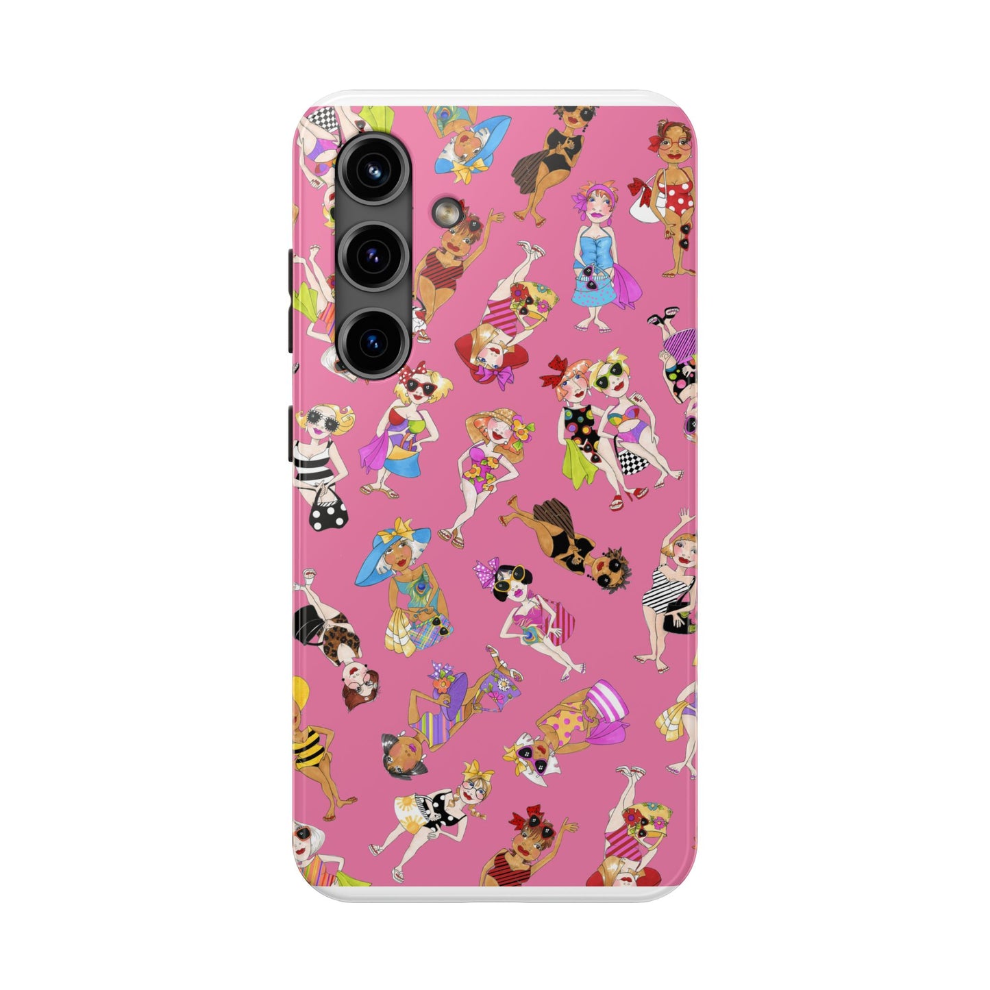 Tossed Beauties Pink Phone Case