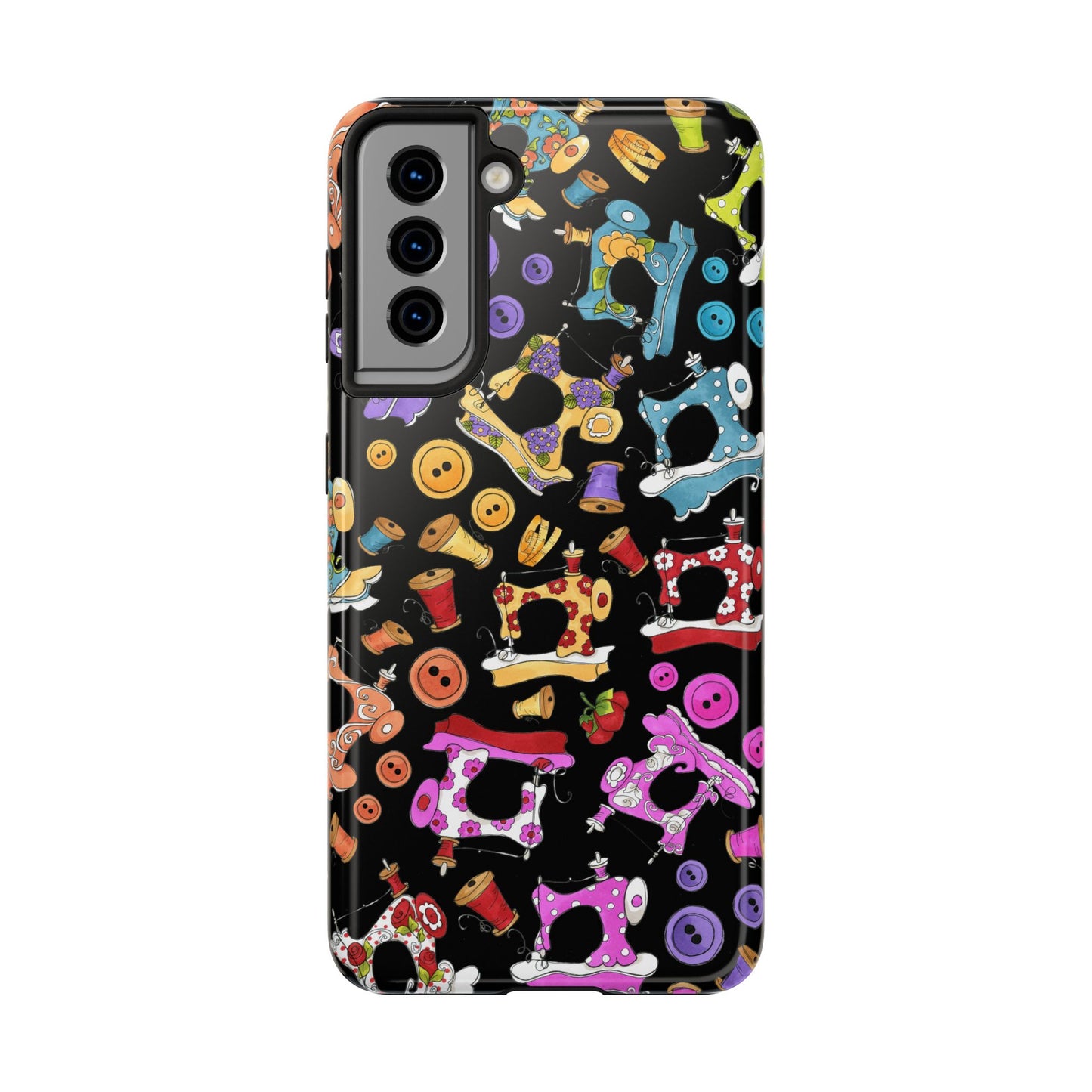 Sew Assorted Black Phone Case