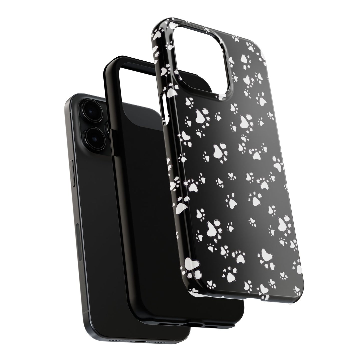 Paw Flakes Black Phone Case