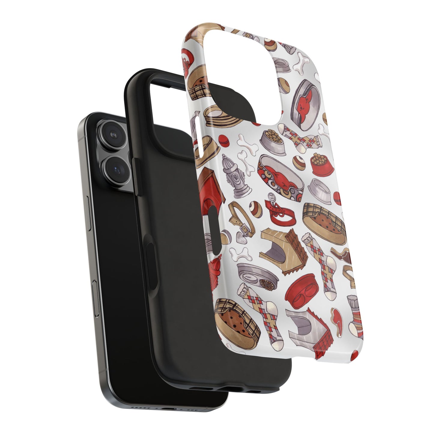 Doggie Stuff Gray Phone Case