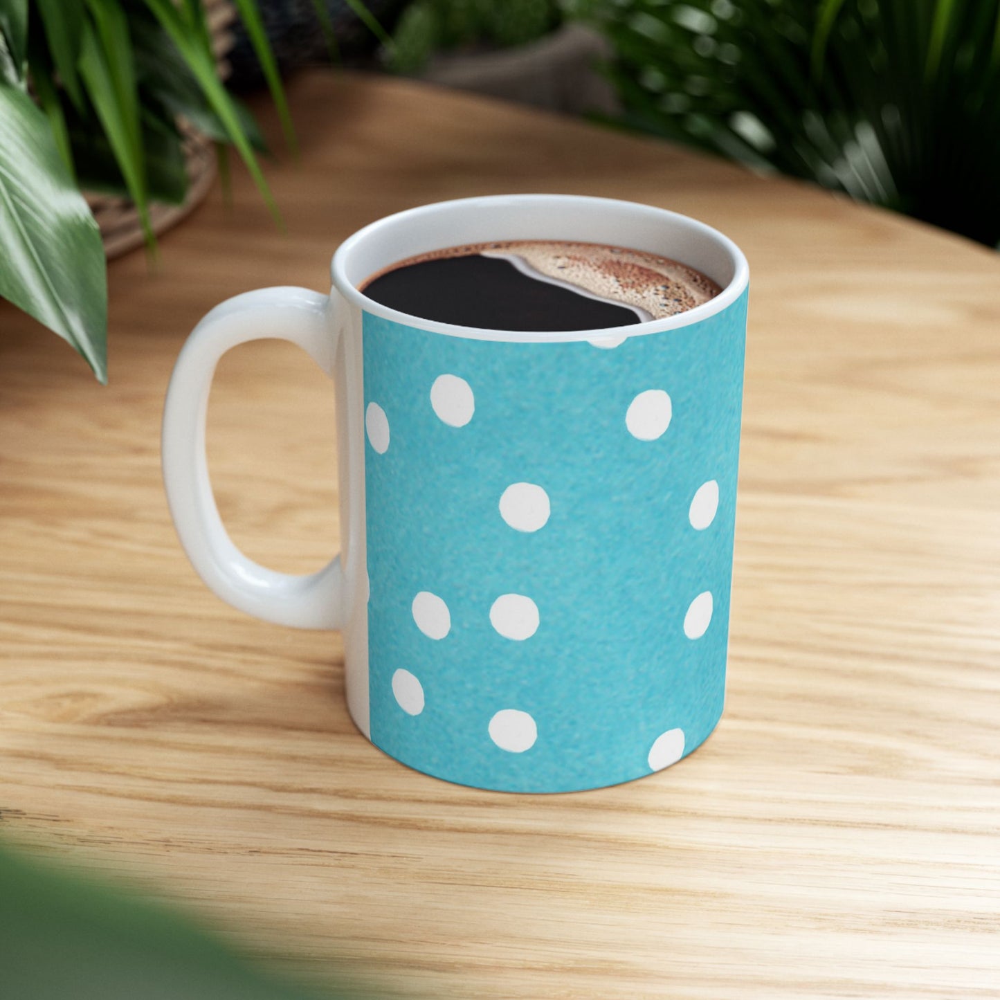 Big Dots Turquoise Cup