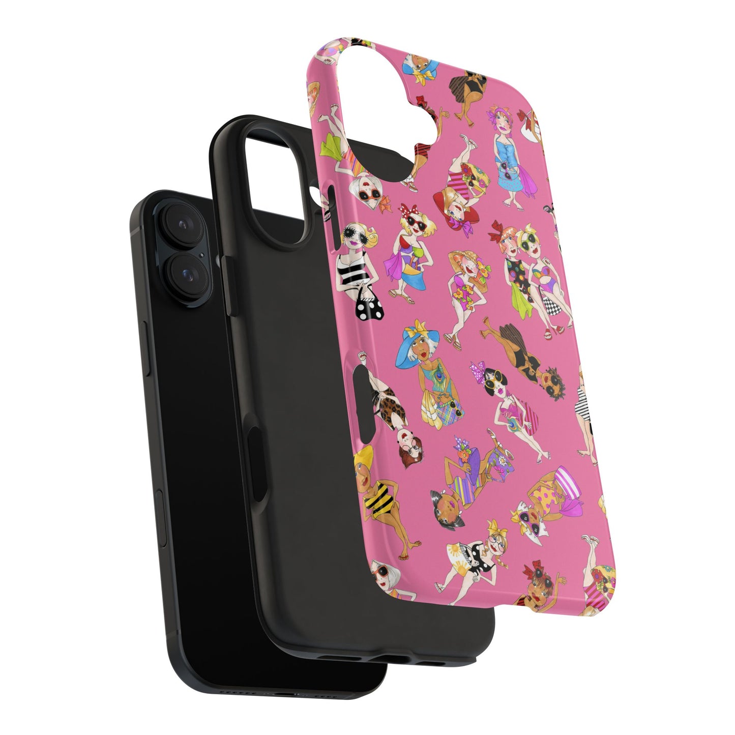 Tossed Beauties Pink Phone Case