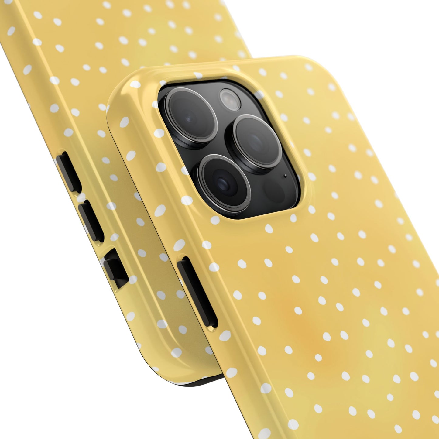 Dinky Dots Yellow / White Phone Case