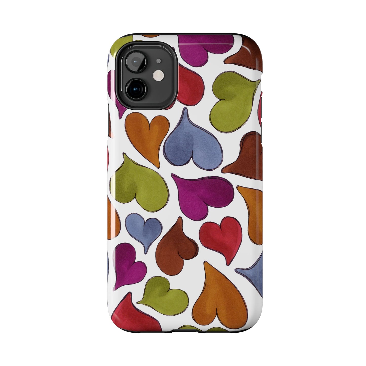 Big Hearted White Phone Case