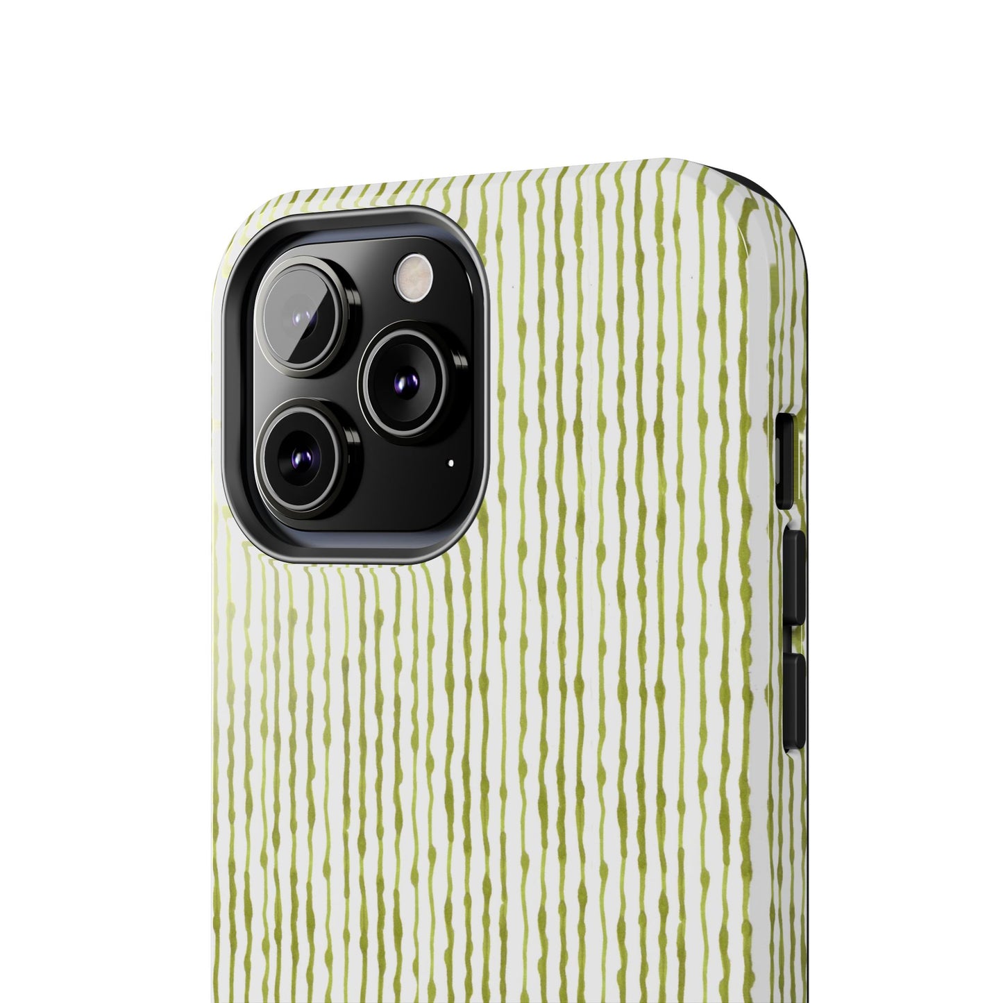 Faux Seersucker White / Green Phone Case