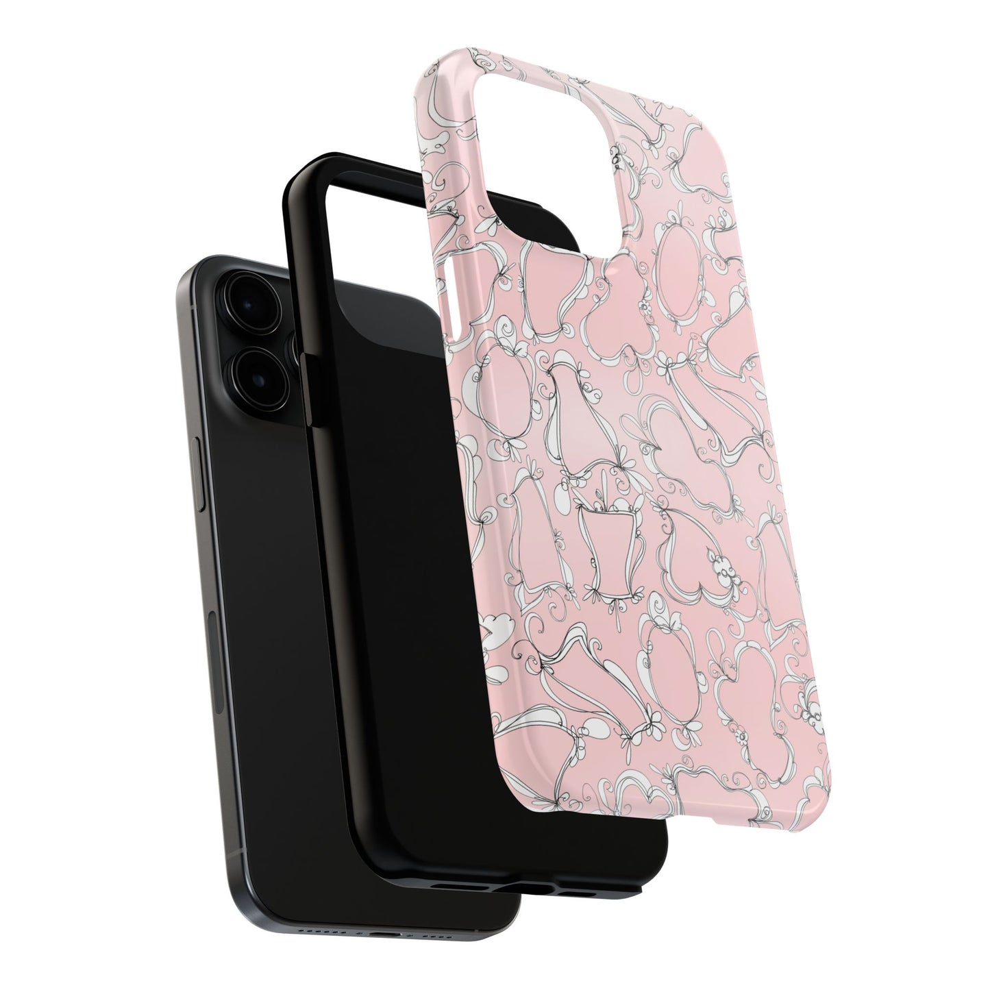 Fancy Frames Pink / White Phone Case