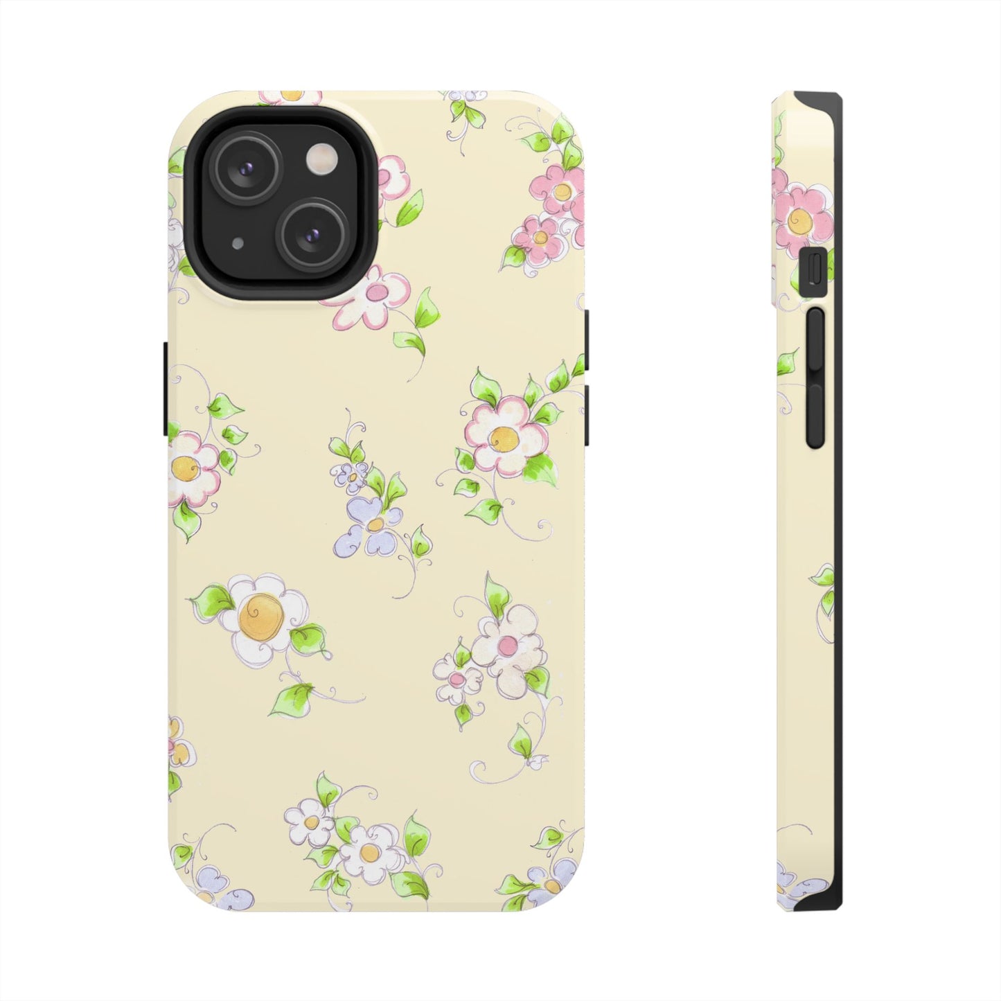 Precious Posies Yellow Phone Case