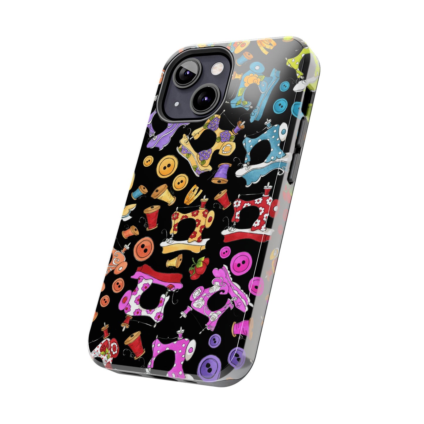 Sew Assorted Black Phone Case