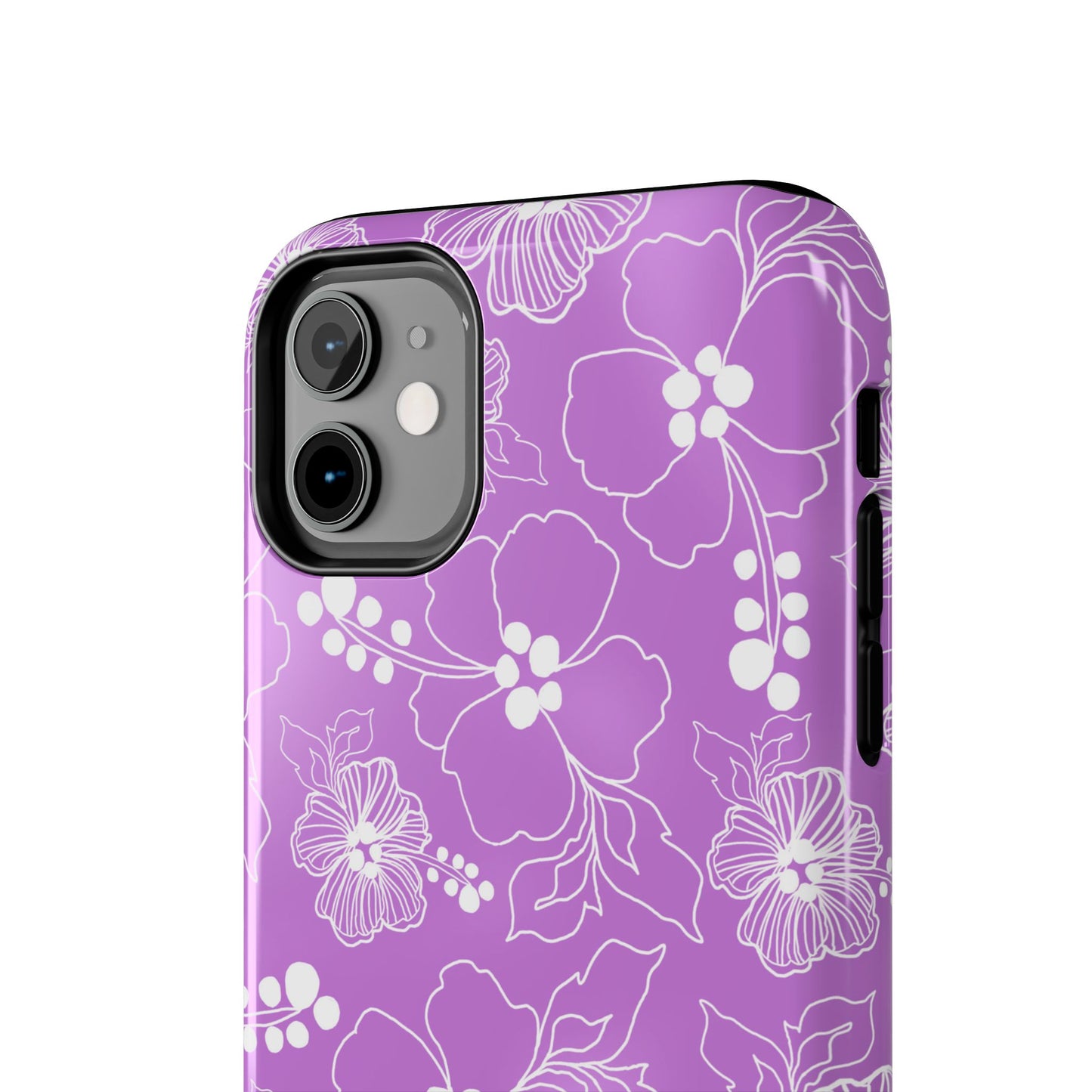 Lacey Hibiscus Orchid Phone Case
