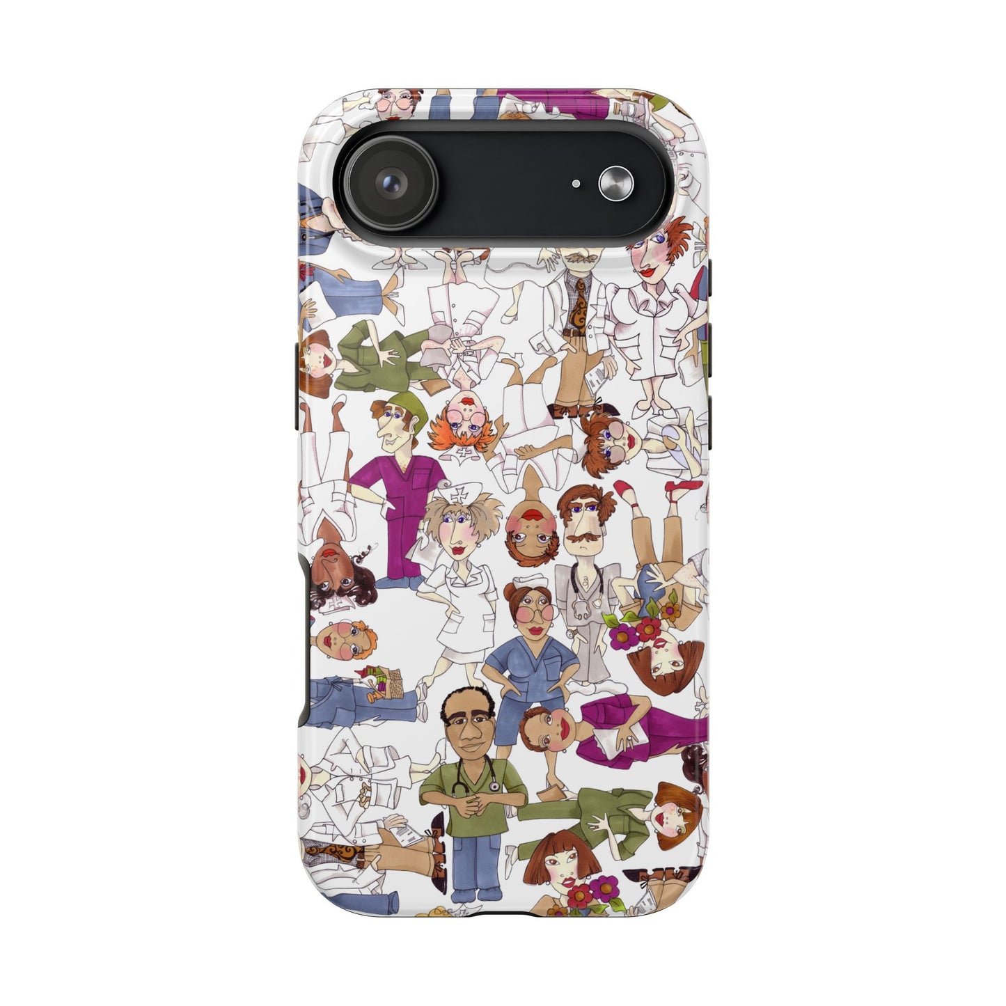 Diverse Nurse White Phone Case