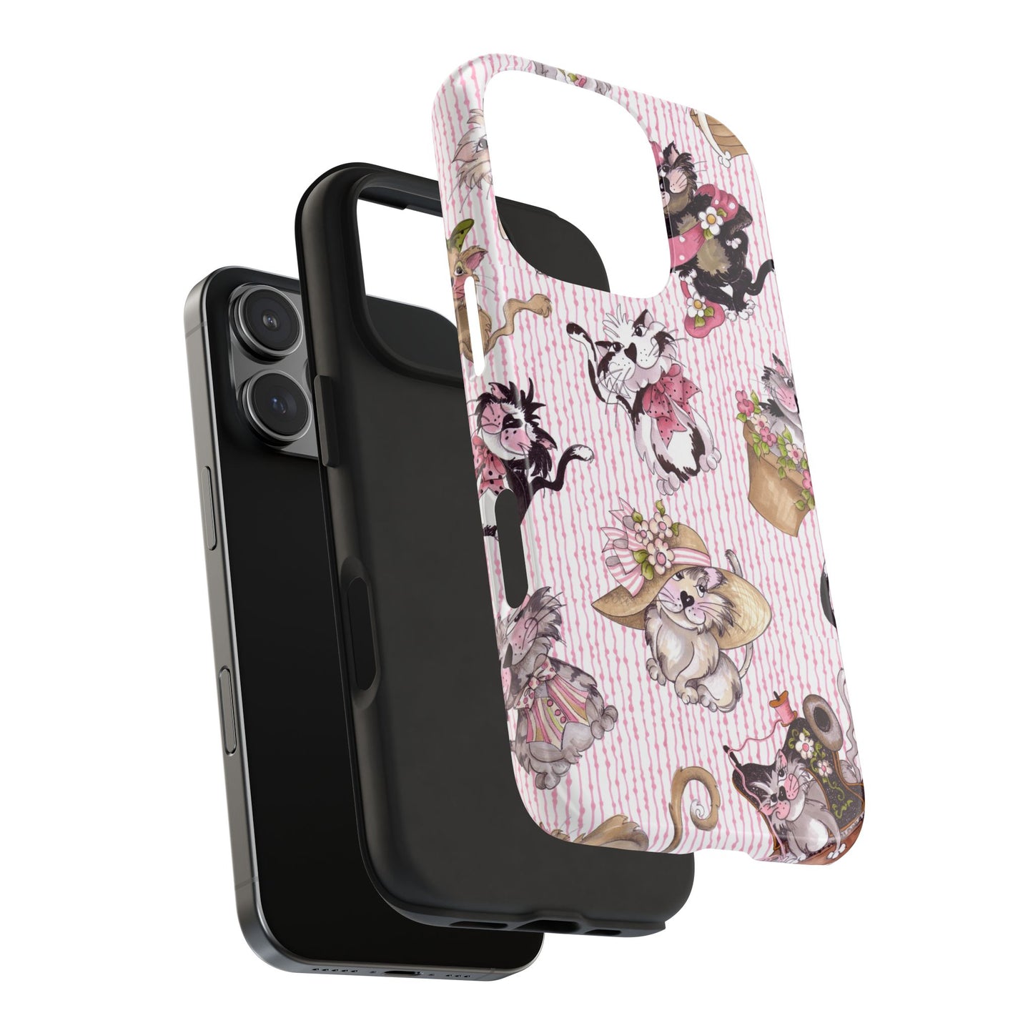 Fancy Cats Pink Phone Case