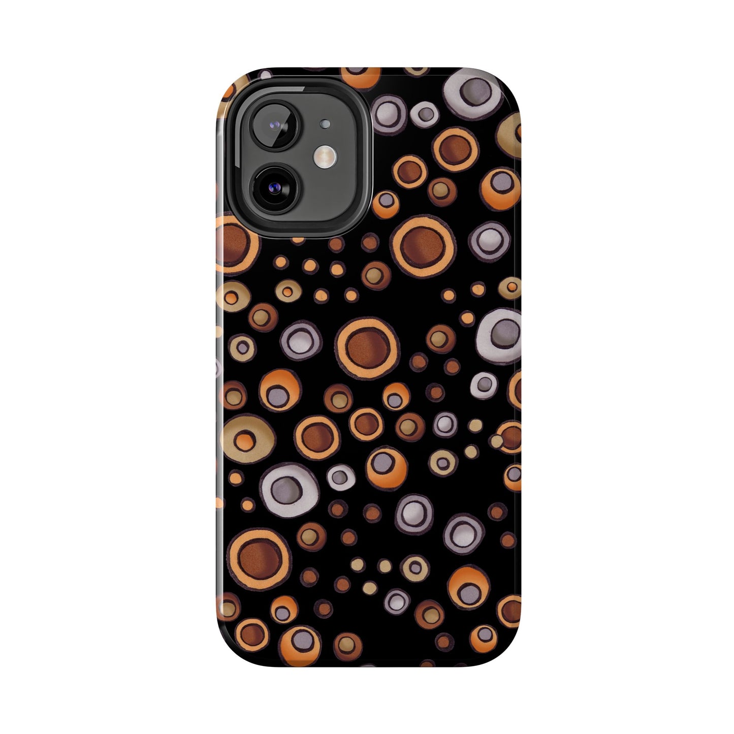 Doggy Dots Black Phone Case