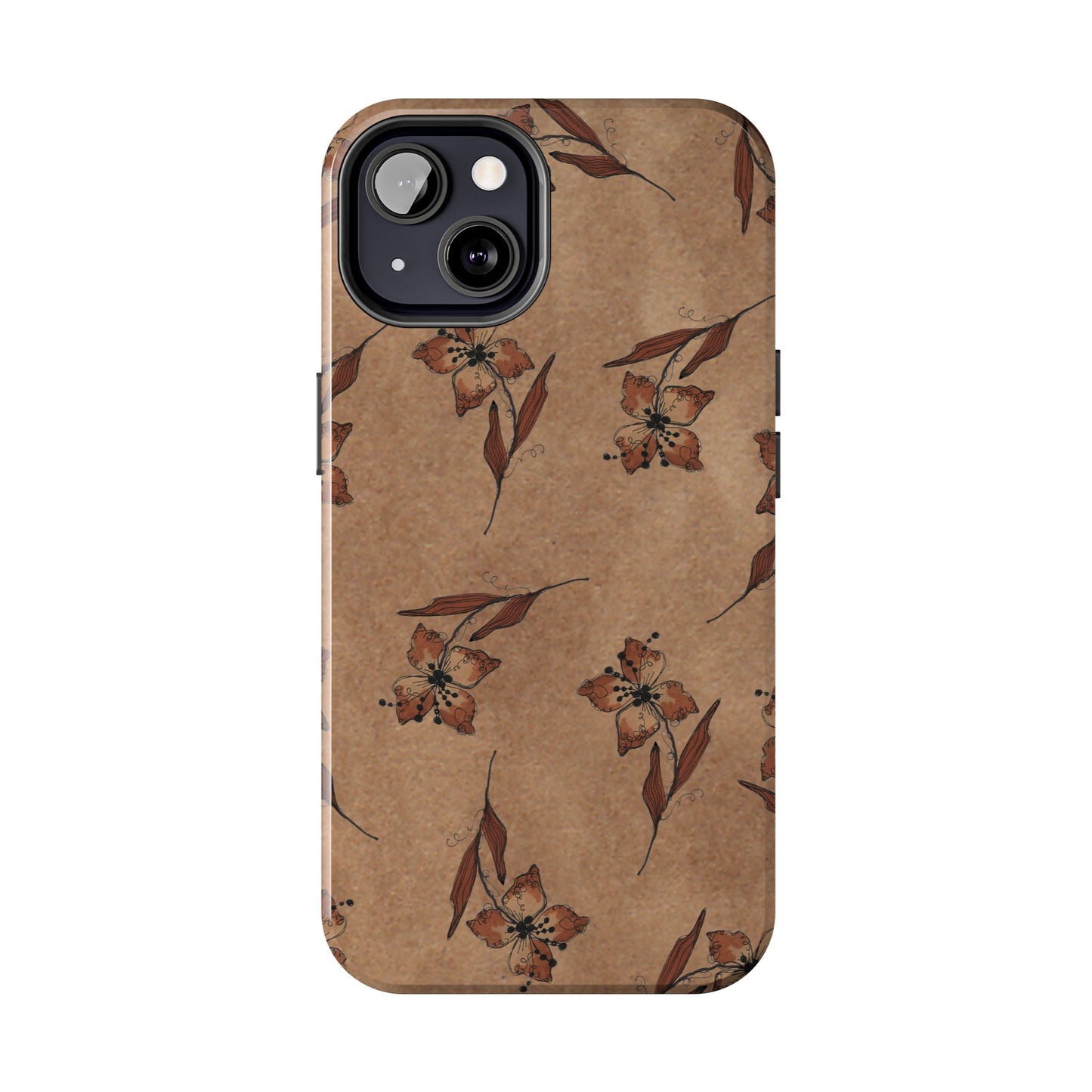 Brown Buds Phone Case