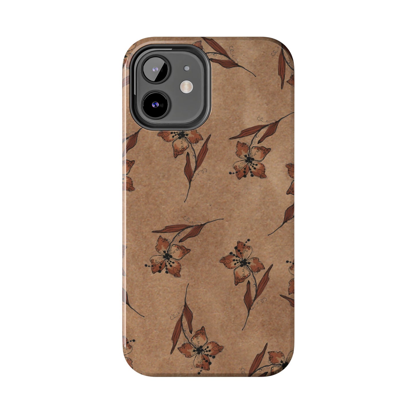 Brown Buds Phone Case