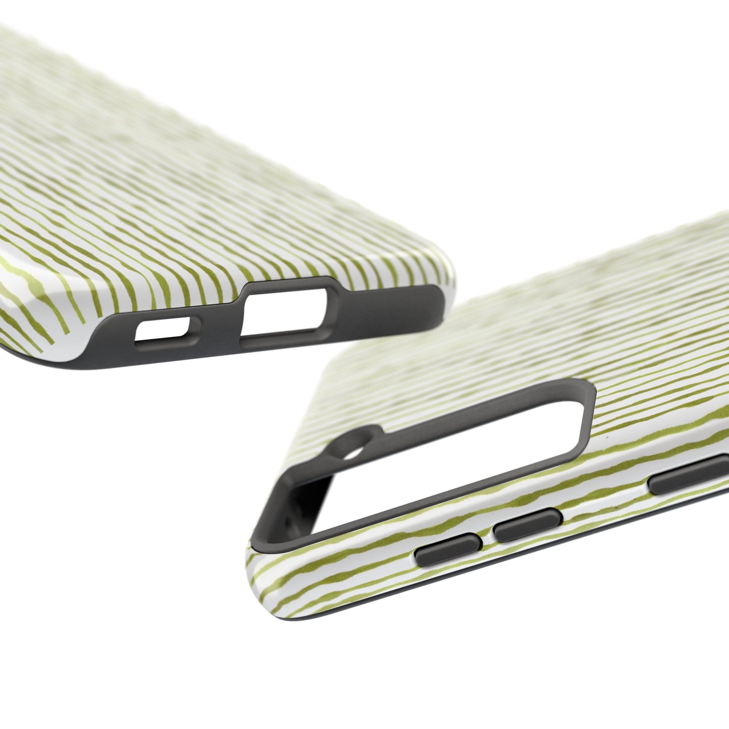 Faux Seersucker White / Green Phone Case