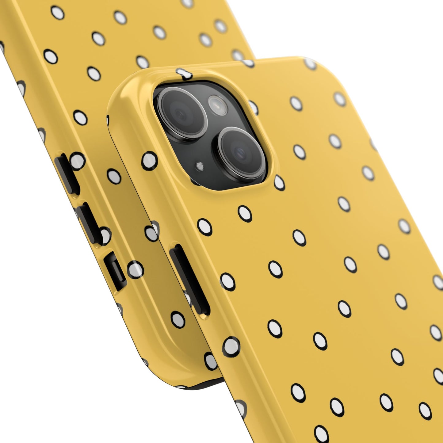 Dots Yellow / White / Black Phone Case