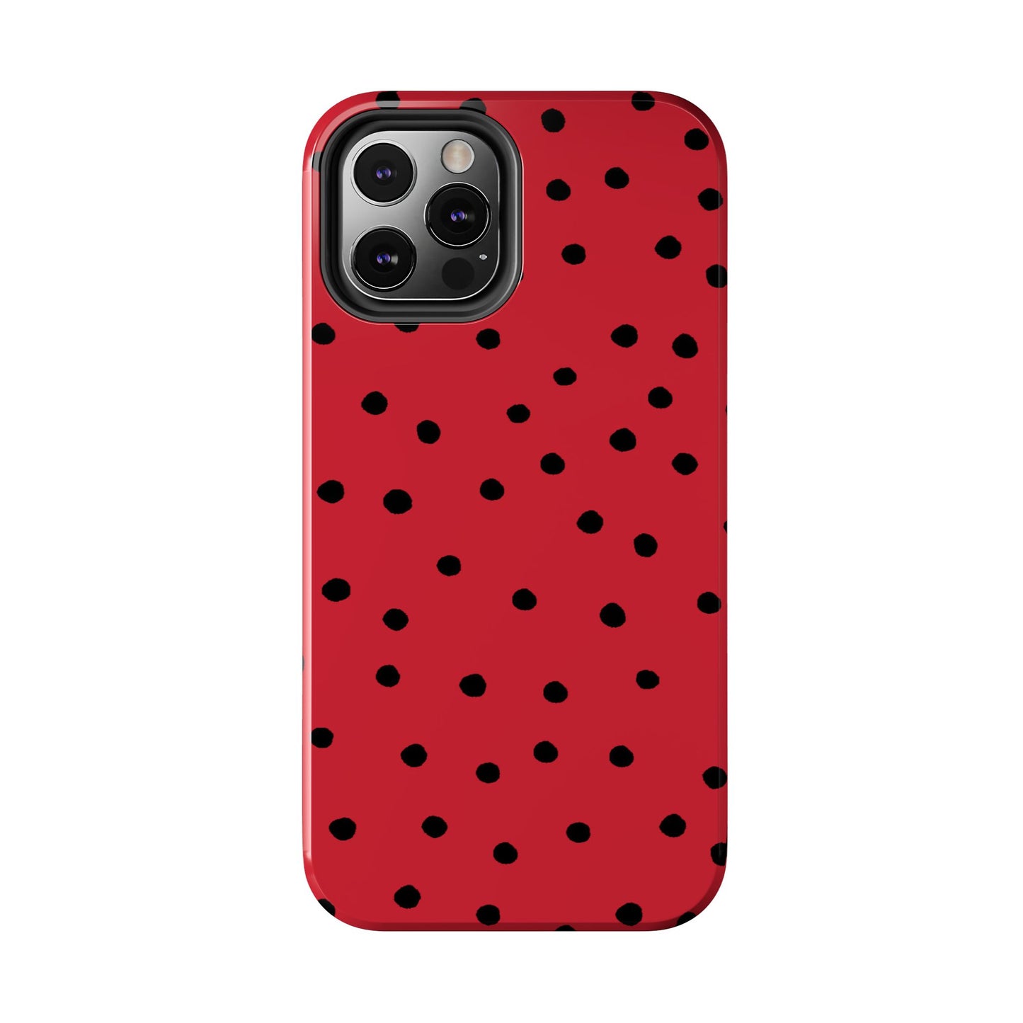 Dinky Dots Red / Black Phone Case