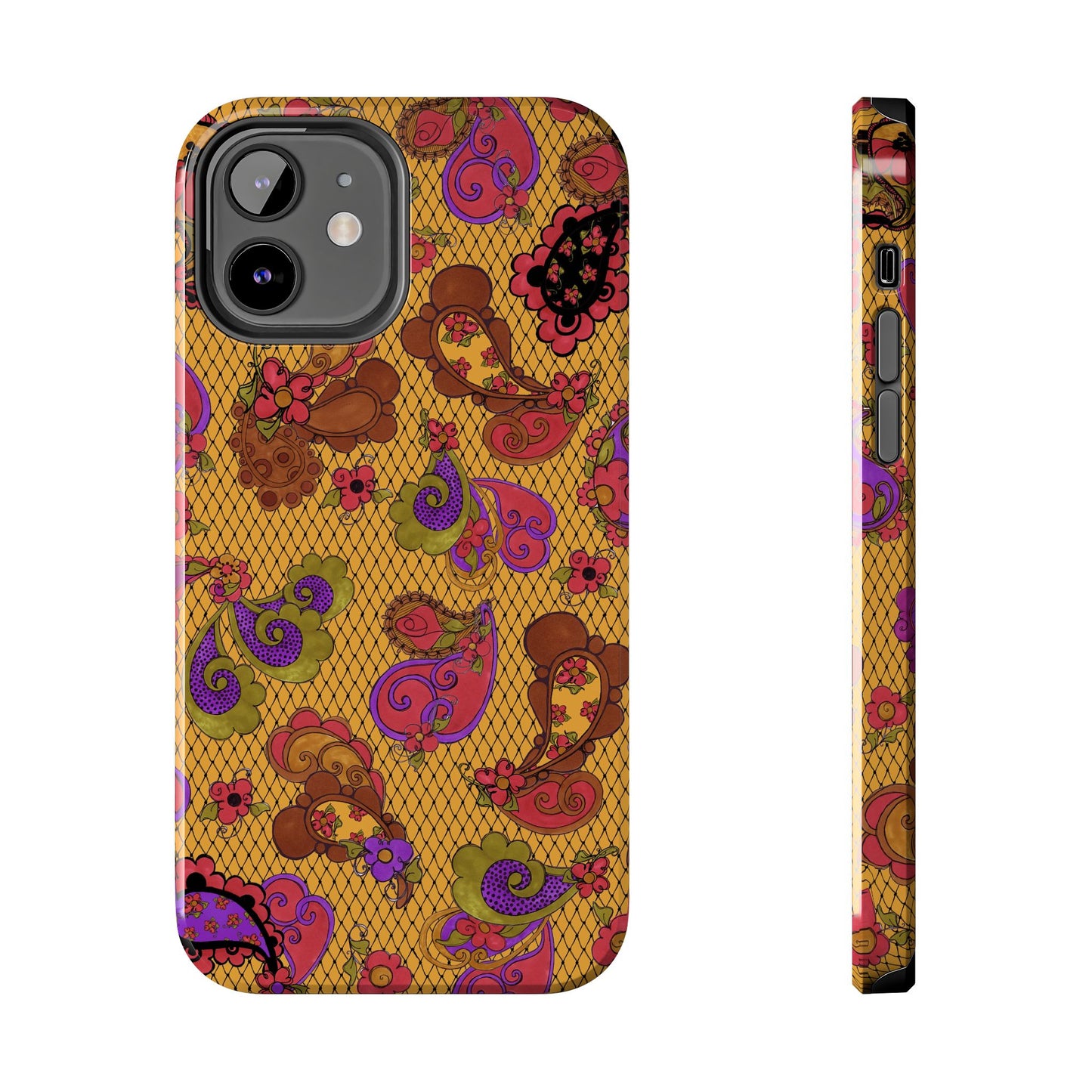 Posie Paisley Gold Phone Case